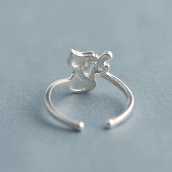 3/$25 🏷️  Sterling Silver Cat Ring Minimal Minimalist Ring Cat Tail Cute Ring - Picture 4 of 8